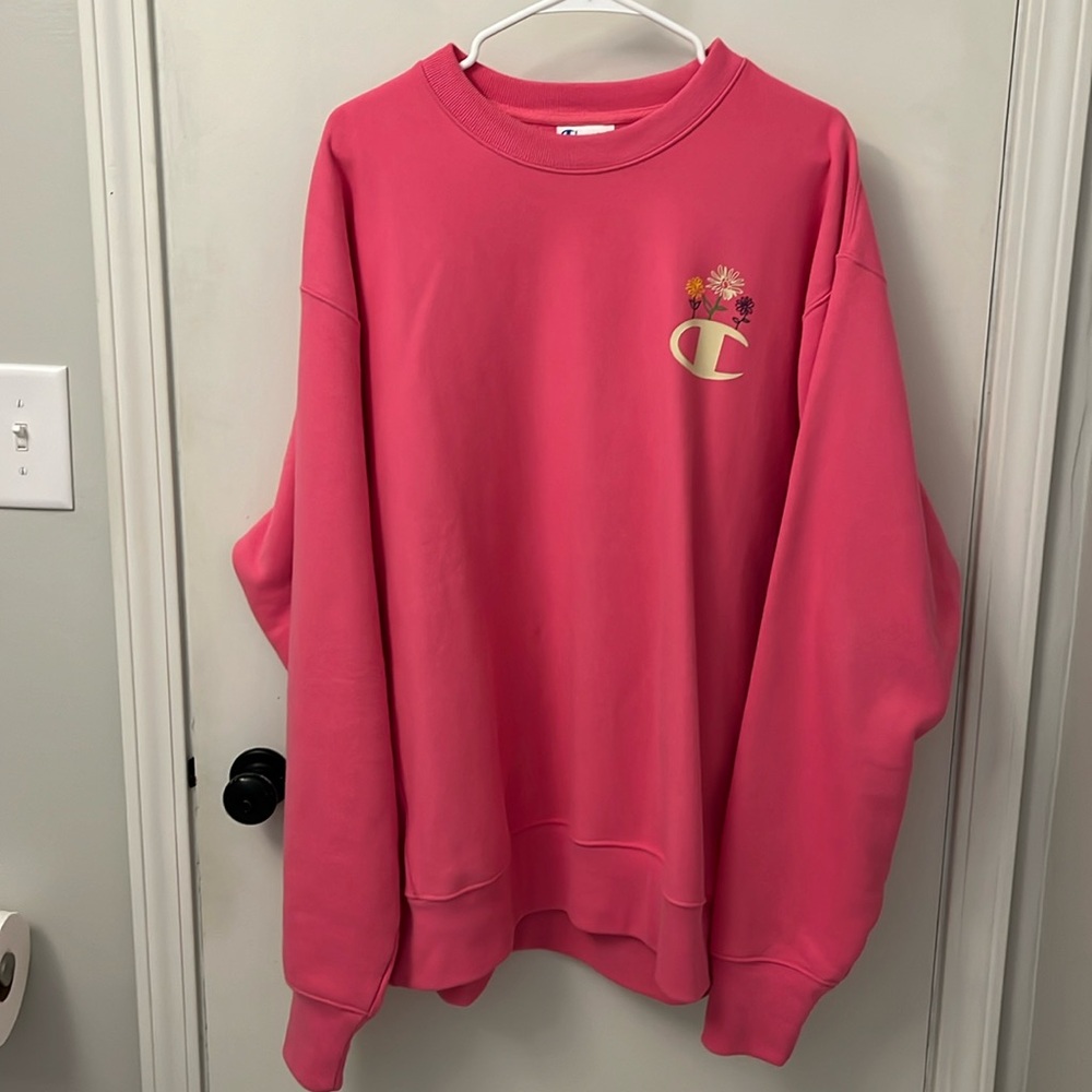 Champion Reverse Weave sweatshirt with floral details